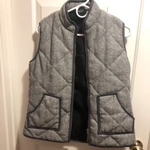Gray & White Vest, Medium